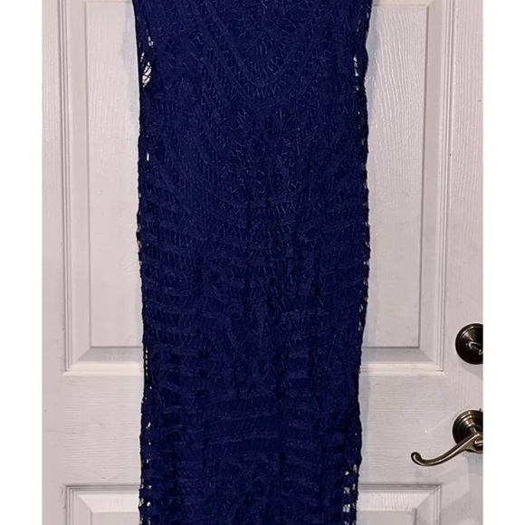 Lauren Ralph Lauren Blue Lace Maxi Dress – Size 12 – NWT - Picture 5 of 9
